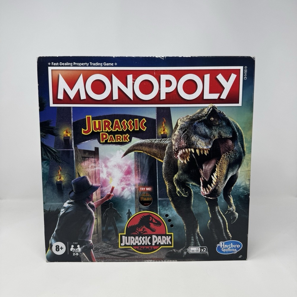 New Monopoly Jurassic Park Hasbro Board Game
